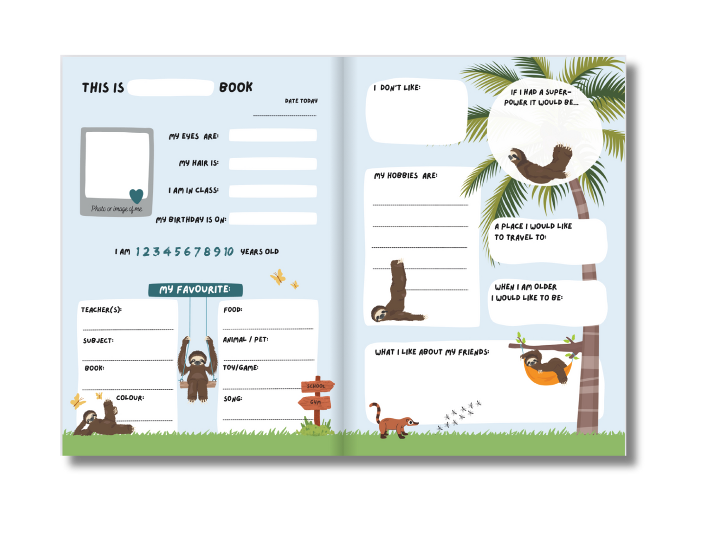Friendship Book - Dogs / Cute Animals (Ages 6-8)