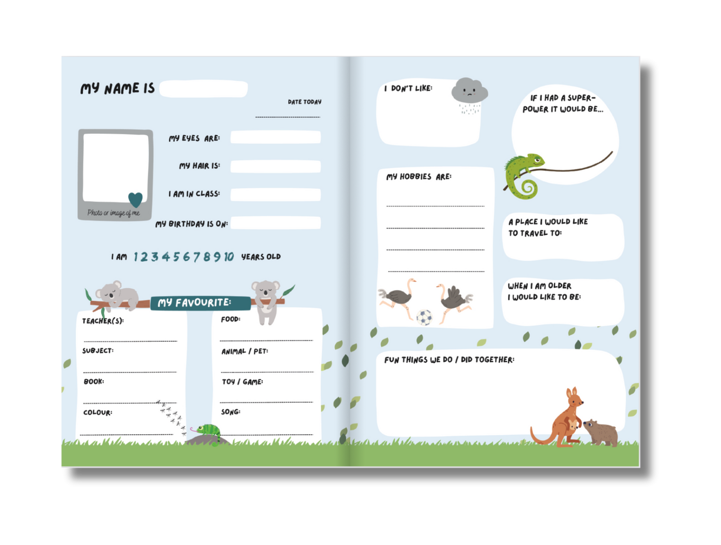 Friendship Book - Dogs / Cute Animals (Ages 6-8)
