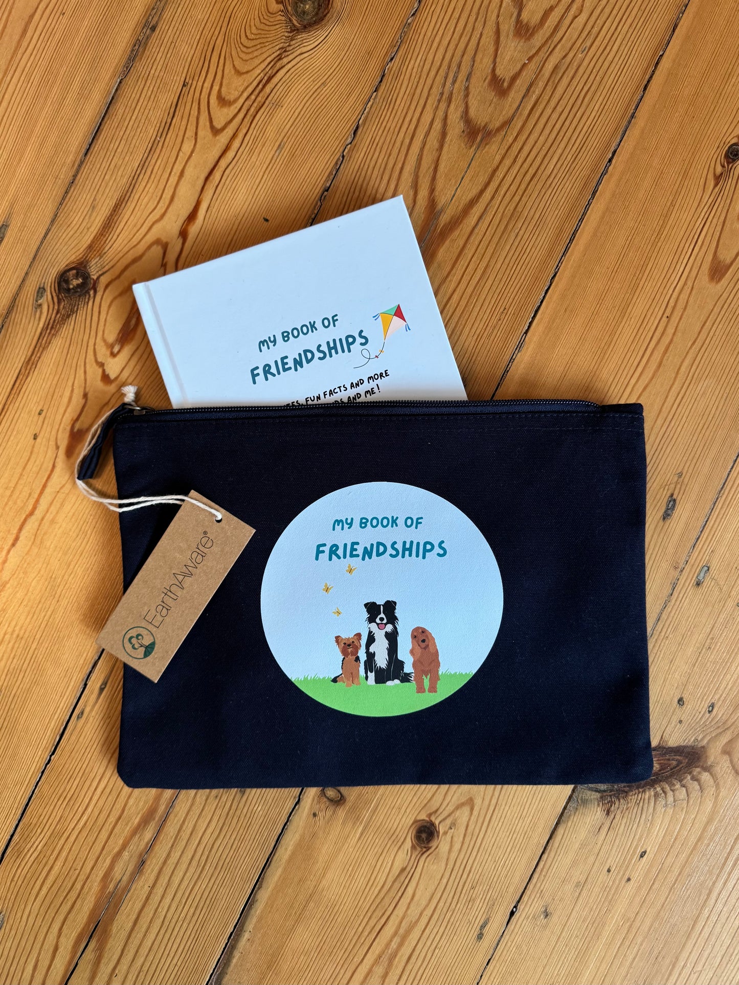 Bundle: Little Dogs Friendship Book + Matching Pouch