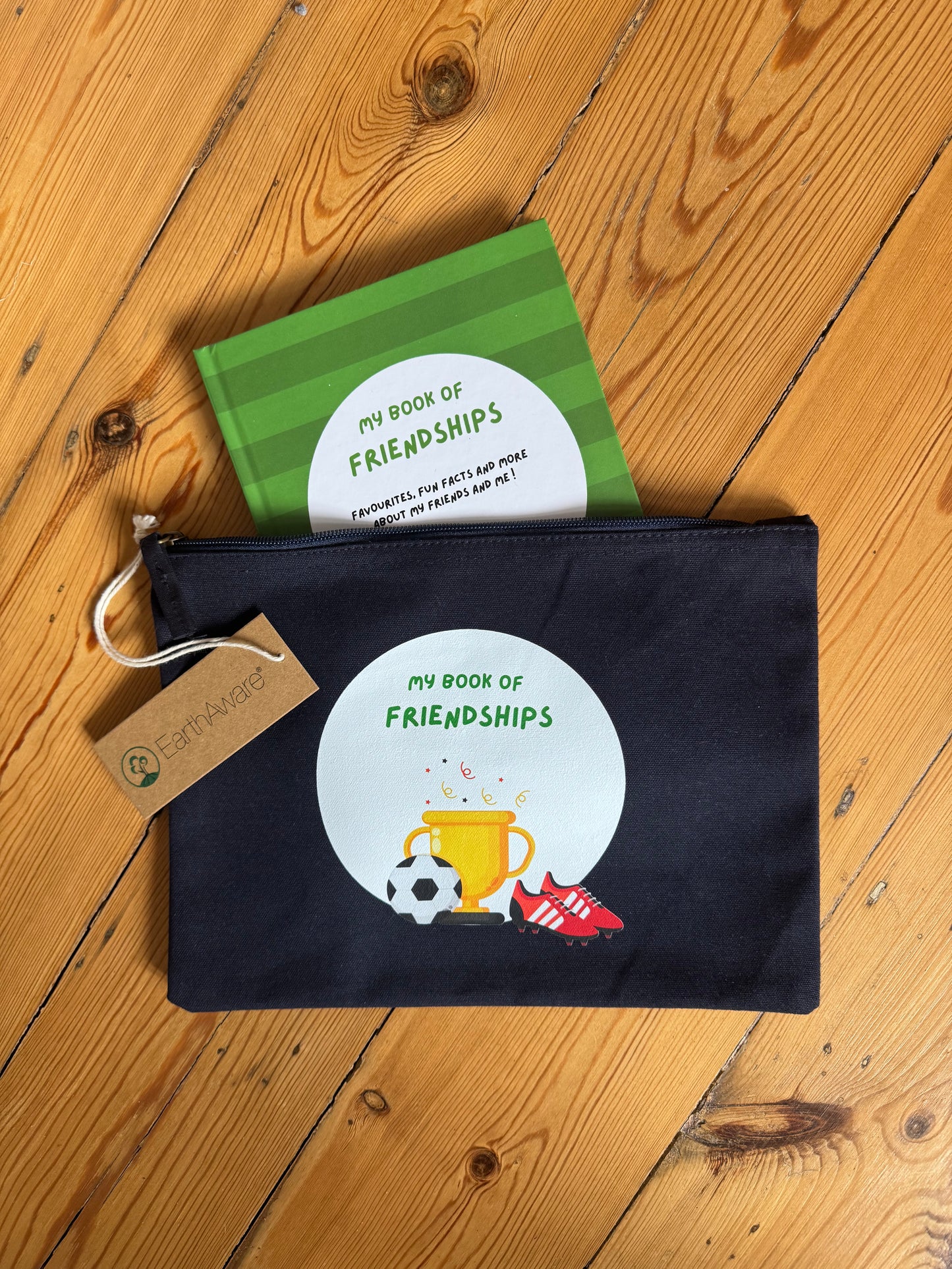 Bundle: Football Special Friendship Book + Matching Pouch