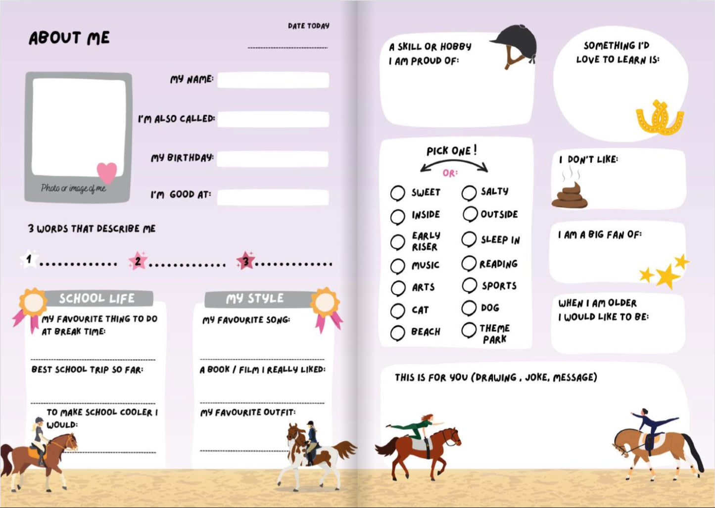 Friendship Book: Surf, Ride & Smile (Ages 9+)