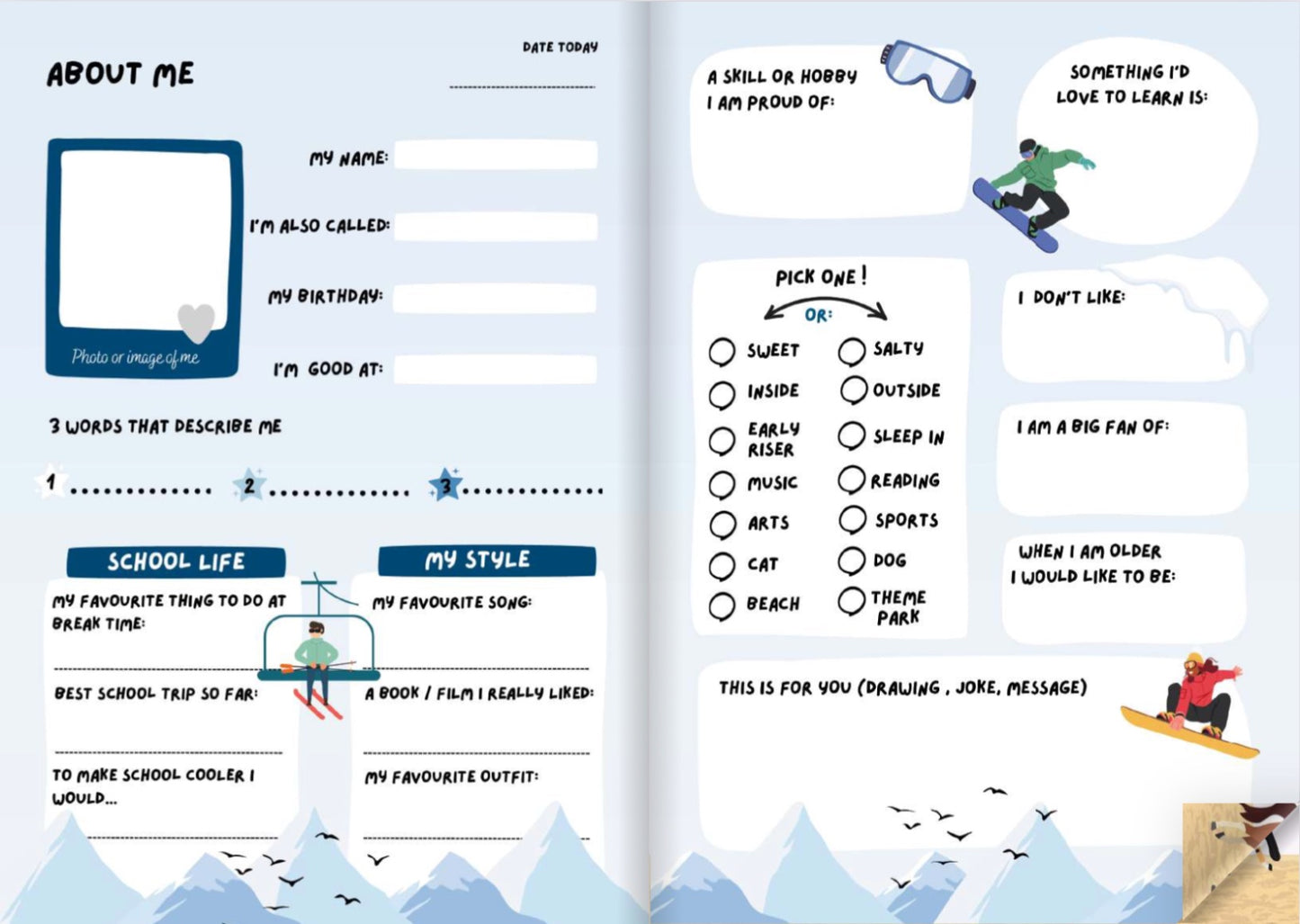Friendship Book: Surf, Ride & Smile (Ages 9+)